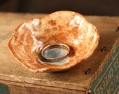 Ring Catcher tiny ceramic bowl Toasted Coconut