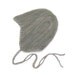 Baby ear flap hat in soft wool, 12 to 24 months
