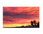 Sunset Looking Over The Blue Moutains, Grose Wold, New South Wales, Australia, 9x6 Photograph