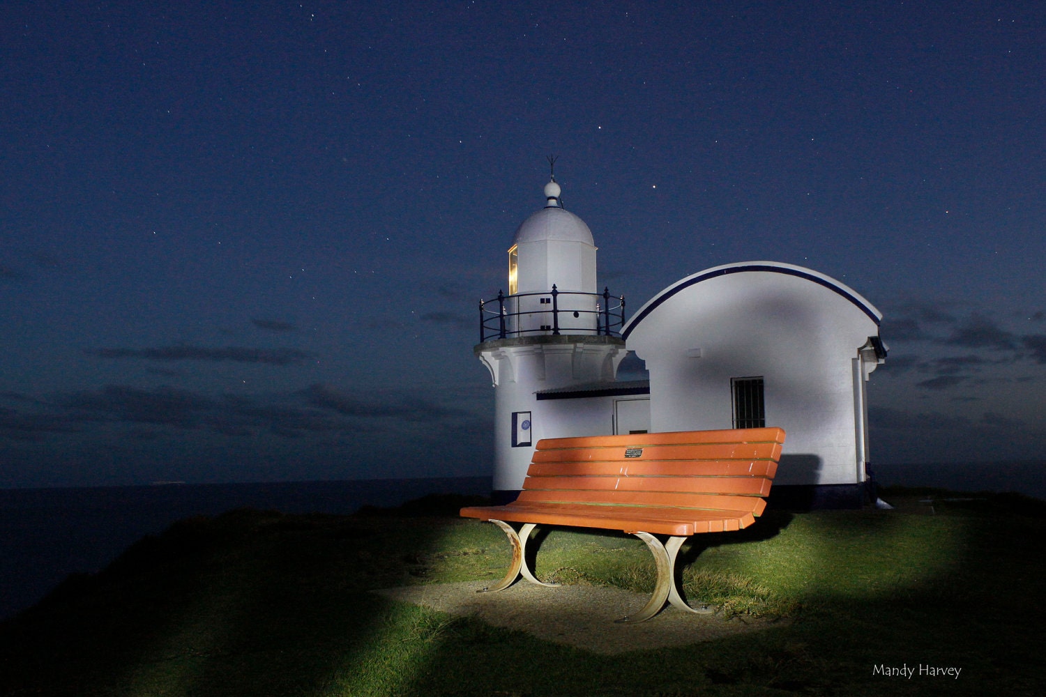 Tacking Lighthouse, Port Macquarie New South Wales, Australia, 9x6 photograph. Home Decor, Torchlight