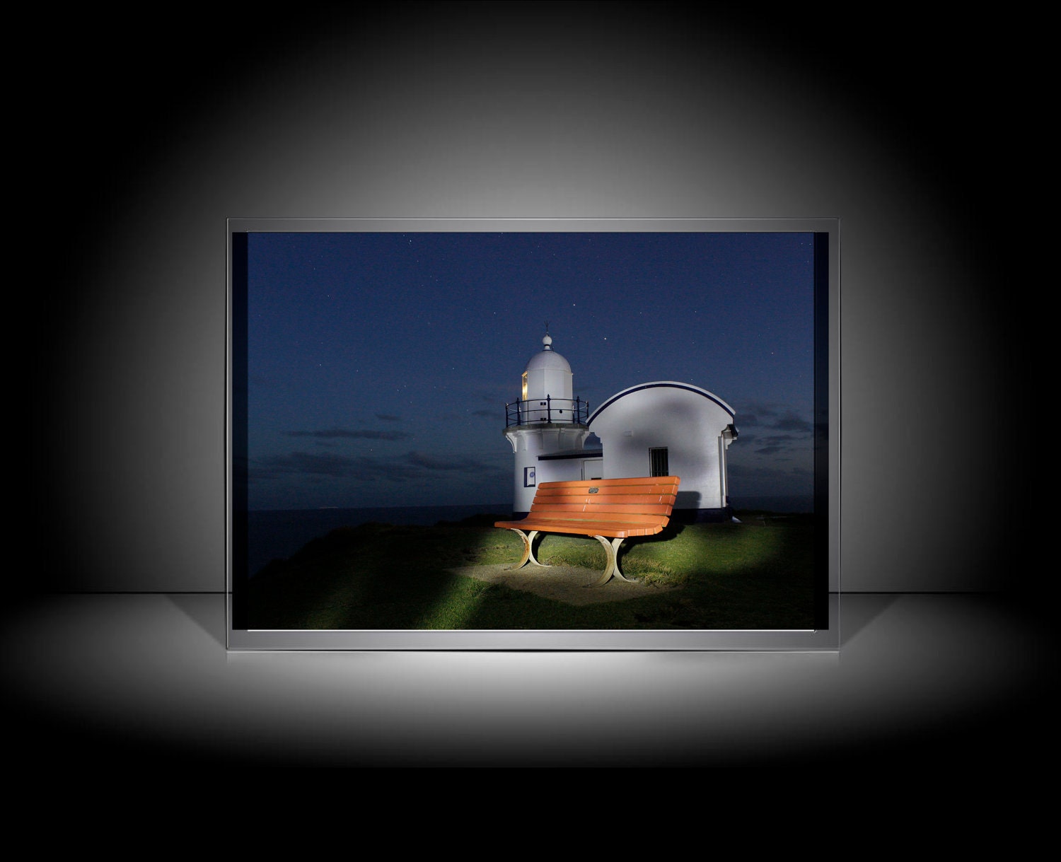 Tacking Lighthouse, Port Macquarie New South Wales, Australia, 9x6 photograph. Home Decor, Torchlight