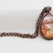Autumn Through The Branches Necklace, Vintage Copper, Photography, Photo Jewelry, Nature Photography
