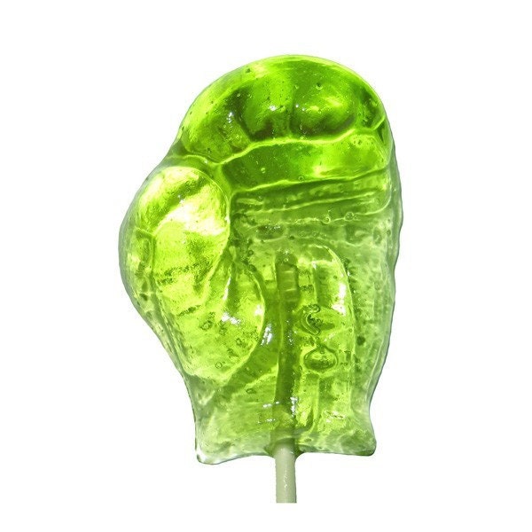 Boxing Glove Lollipops - 10 Crystal Barley Hard Candy Pops