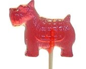 10 SCOTTIE DOG Barley Hard Candy Traditional LOLLIPOPS