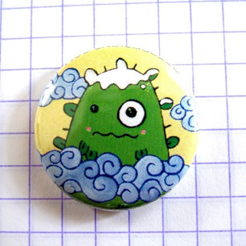 Mount Planto - 1 inch Pinback Button