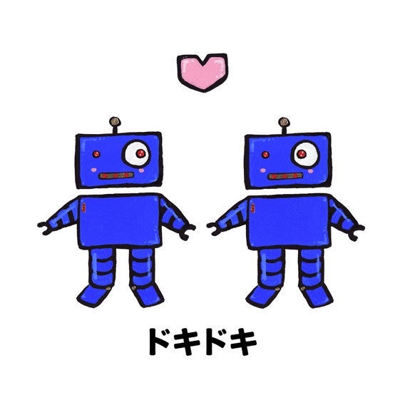 Doki Doki - Robot Guys Love Print