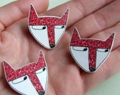 Fox - Small Illustrated Pin Badge