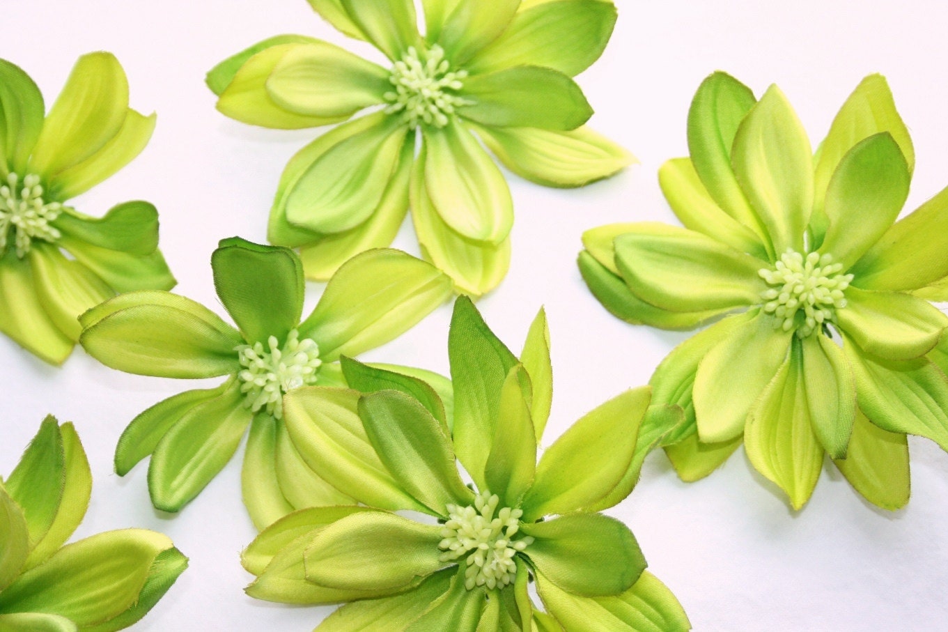 Silk Flower 4 Lime Green Spring Souled Cosmos by simplyserra