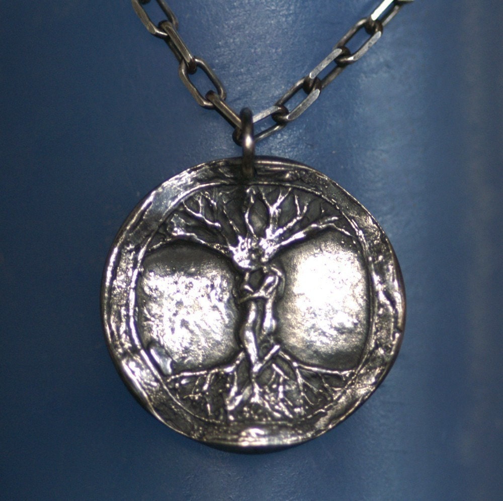 Center of the World axis mundi pendant and by LinneaSilverArrays