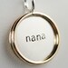 5/8 InchTwo-tone Reversible Custom Pendant Necklace - Sterling Disc - Stamping on BOTH Sides