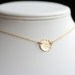 Featured in ivillage.com - Personalized Hammered Simplicity in 14K Gold Filled - Hand Stamped Choker Necklace