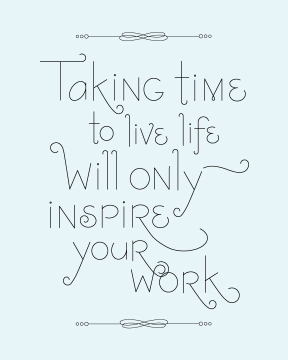Inspire Your Work Typographic Poster (small)