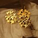 Gold Plated Earring Posts Floral - 10 pieces