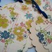 Floral Gift Tag set Vintage style - Flowers in the Lane - Shabby scallop circles sweet Floral Cardstock blue teal yellow 2 layered