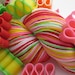 Pre-order Christmas Ribbon Candy self striping superwash wool sock yarn