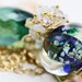 oOo SALE oOo - 60% off - Glass Lampwork Gemstone Cluster 14k Gold Filled Wire Wrapped Long Beaded Necklace - The Regal Davan