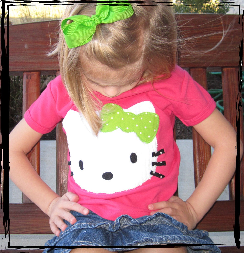 LITTLE MISS KITTY Baby Dots Onesie or T-Shirt