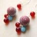 Red and Turquoise Earrings. Lola