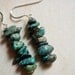 African Turquoise Stacked Earrings