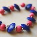 Navy and Pink Preppy. Bracelet