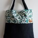ON SALE Eventide Denim & Fruit Tote Bag (Reserved for Emily S.B)