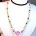 Final Clearance- Chocolate Covered Strawberry Crystal and Pearl Necklace, Bracelet and Earring Set