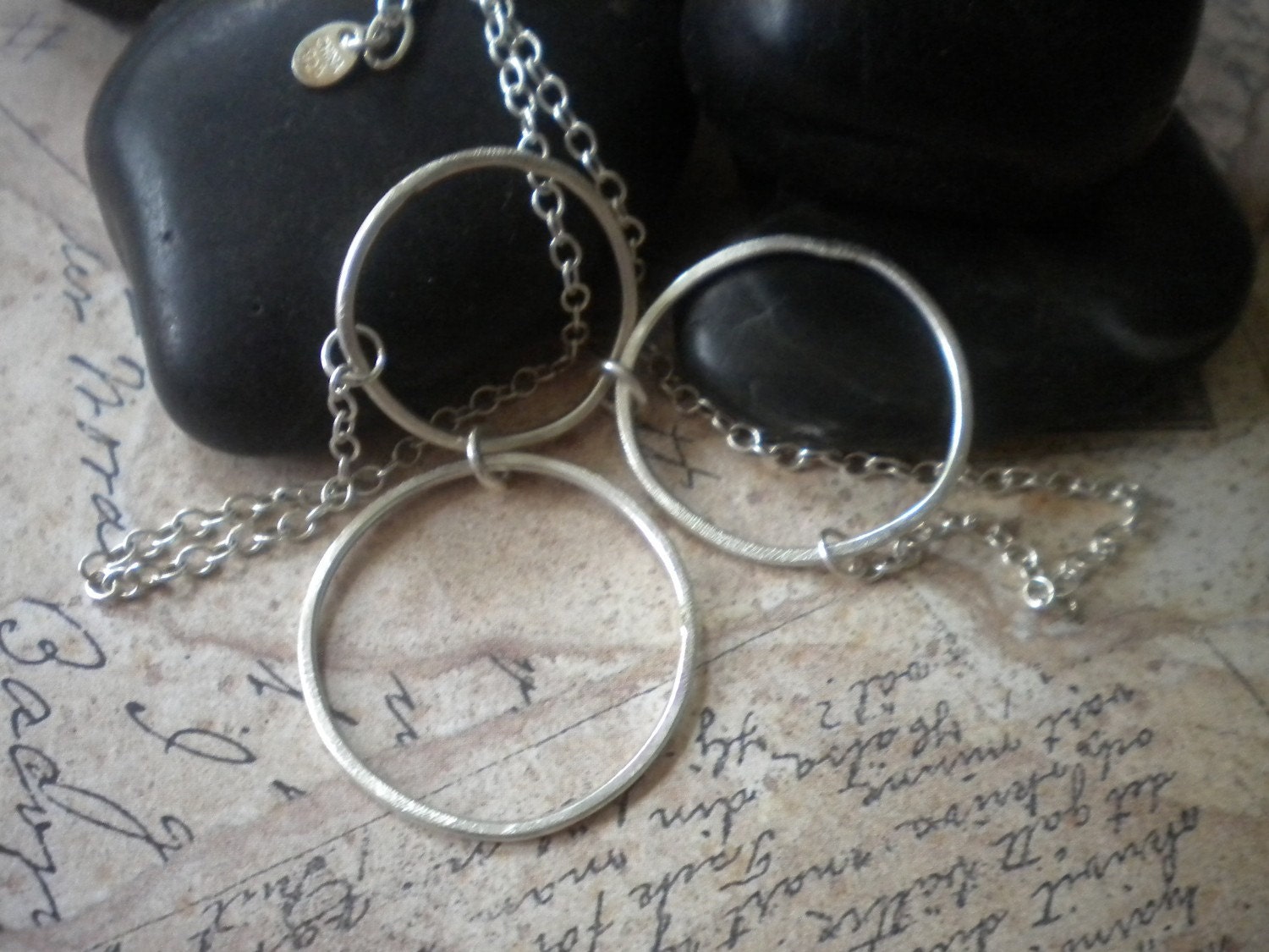 Circles Sterling Silver Necklace