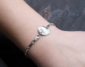 Fingerprint Bracelet in Fine Silver - 3mm Rollo Bracelet Chain