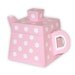 Large Polka Dot Teapot Single Favor Gift Box (custom colors available)