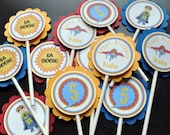 Superhero Cupcake Toppers Set of 12