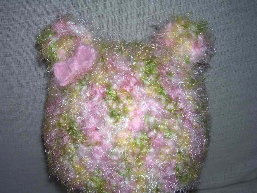 Custom Toddler Teddy Bear Hat w/bow - Aberrant Crochet Designs