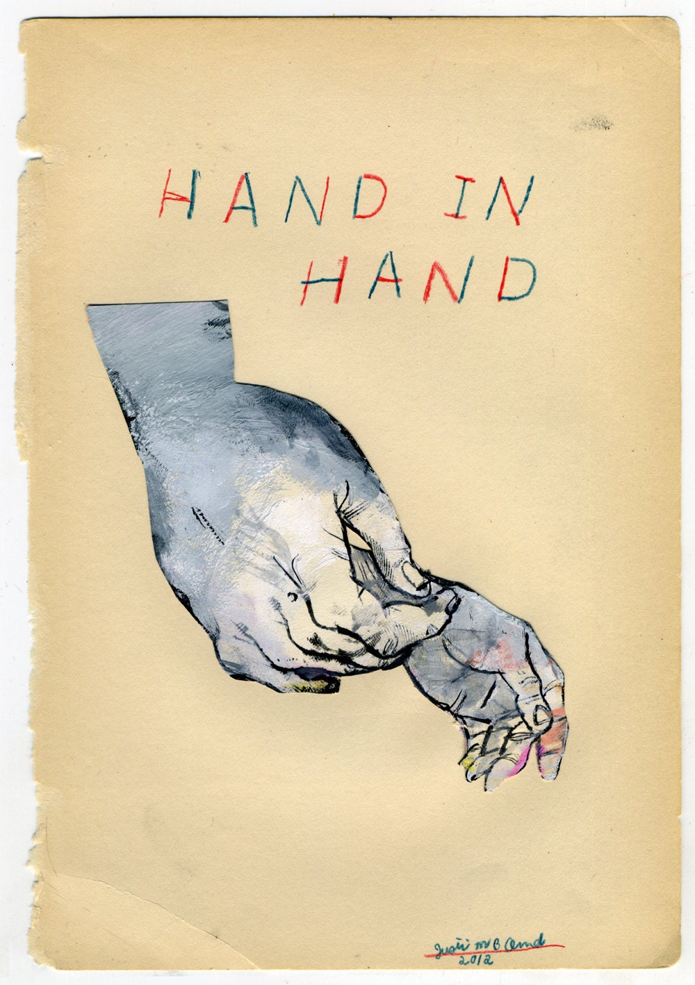 Hand in Hand (original drawing, 2012)