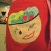 Funky Chefs BBq Apron with 3D Fabric Sculpture/ Applique Salad Pocket