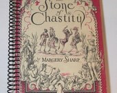 Altered Vintage Book Journal The Stone of Chastity -  Notebook / Diary