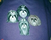 Hand Painted Custom Sweatshirt Yorkie Chihuahua Shih Tzu ETC