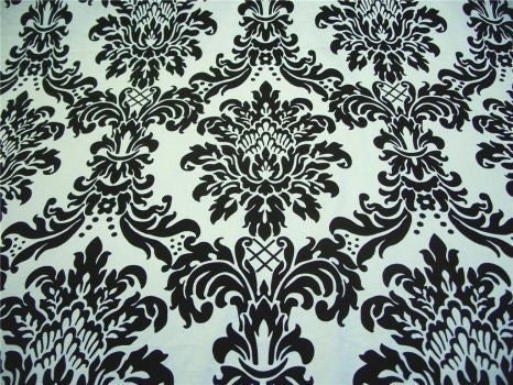 black damask ribbon