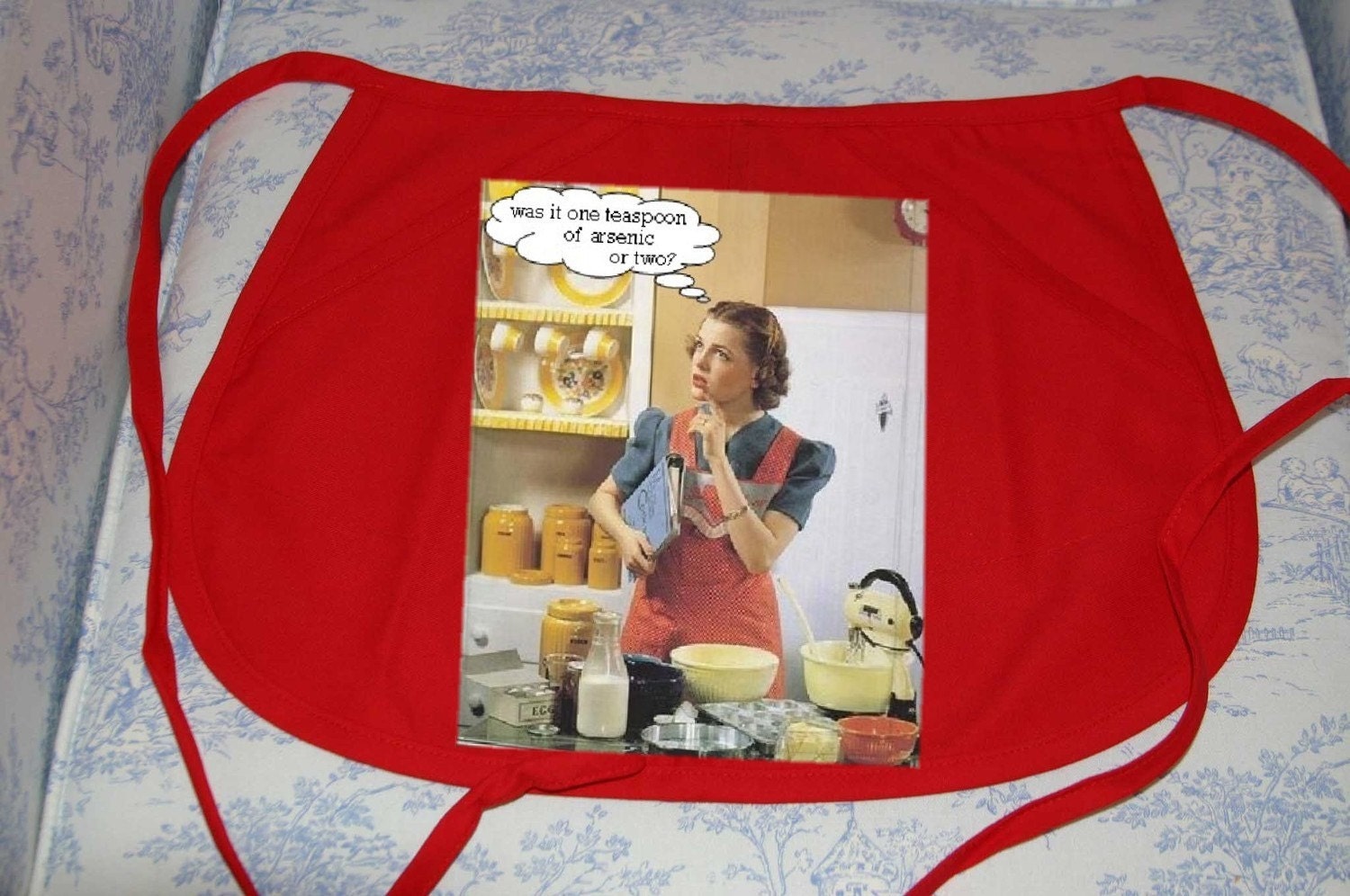 Items similar to funny women Arsenic Retro Aprons hostess gift on Etsy