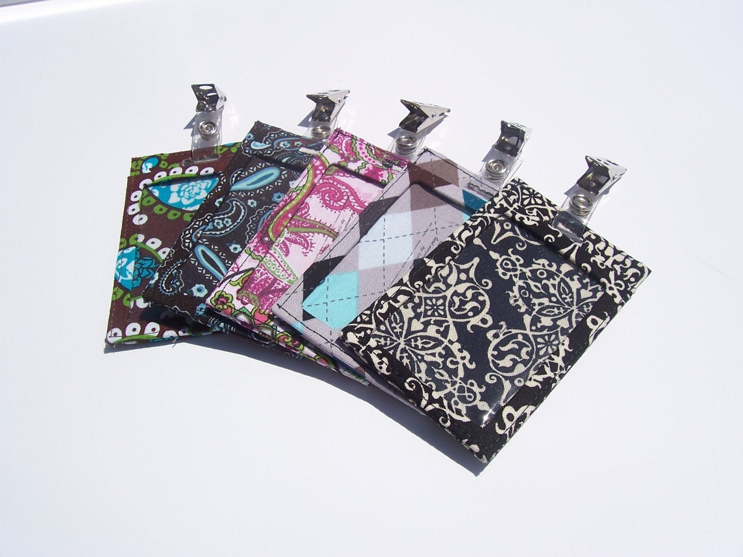 Vertical or Horizontal ID holders w/ clip