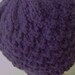 HAND KNIT HAT, ONE SIZE FITS MOST, DARK PLUM HEATHER