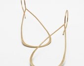 14k Gold Fill Drip Hoop Earrings - Recycled Metal