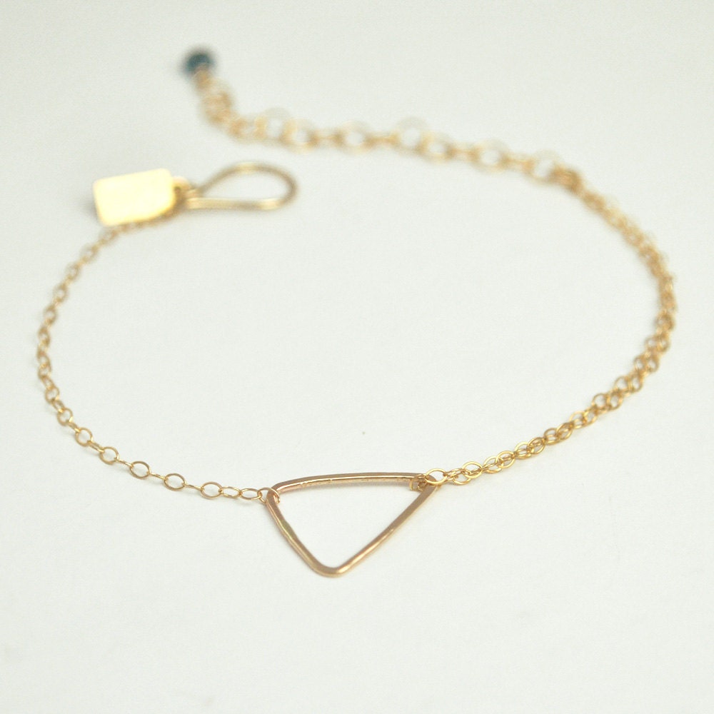 14k Gold Fill Isosceles Bracelet - Recycled Metal
