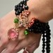 ooak Bracelet and Earrings / Statement piece / Red Carpet jewelry