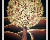 Golden Tree - Original Acrylic Painting - 12 by 16 inches, nature, landscape