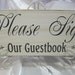 Rustic Wedding Please Sign Our Guestbook Sign Reception Gift Table Guest book