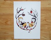 In the Tree - Print of my Illustration