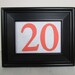 White Chipboard Numbers-Table Numbers-Wedding Tables - 1-10