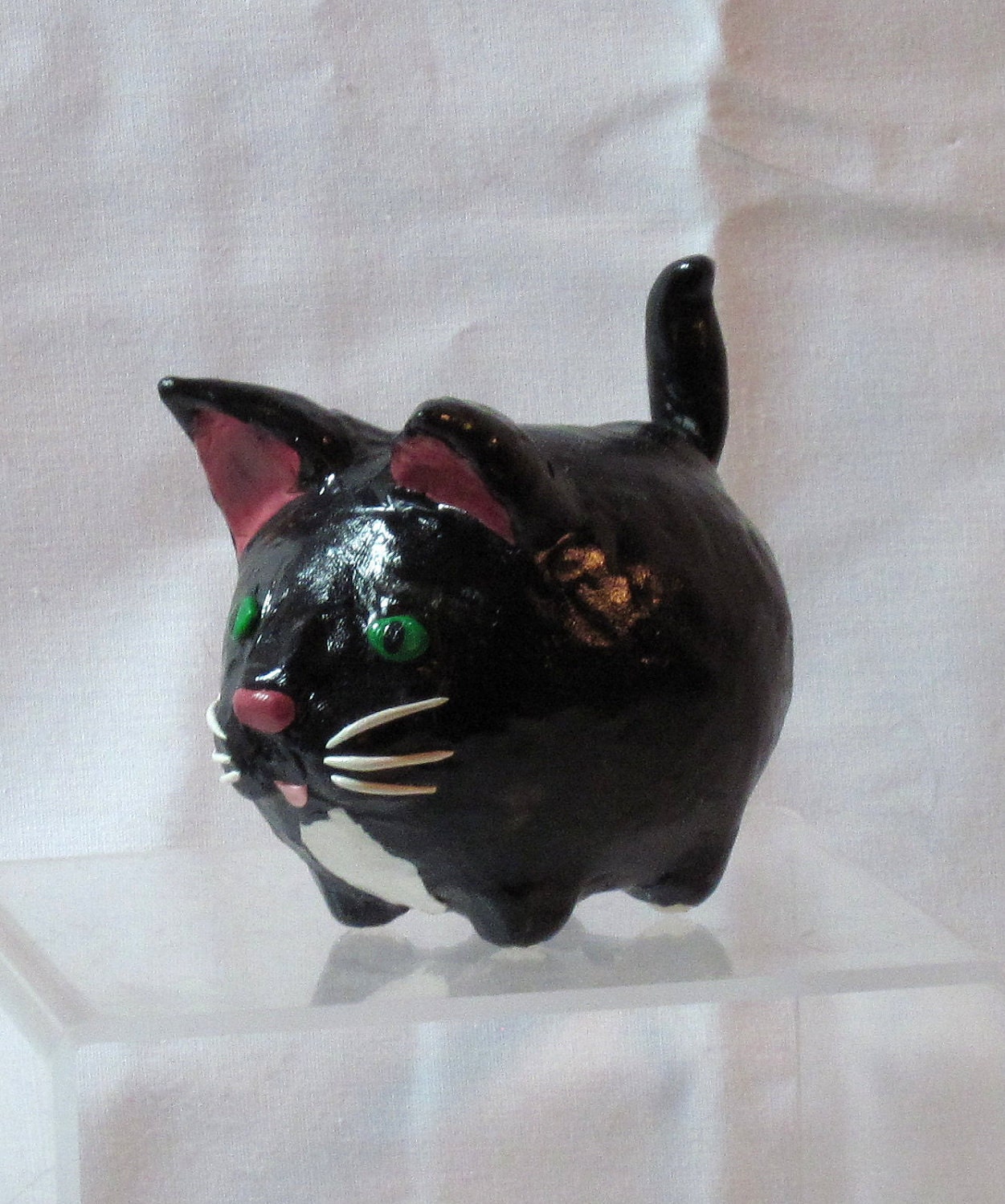 Black cat Piggy bank by on Etsy