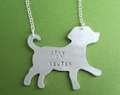 Spay  or Neuter Puppy Pendant