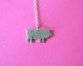 Mini Friend not Food Pig pendant