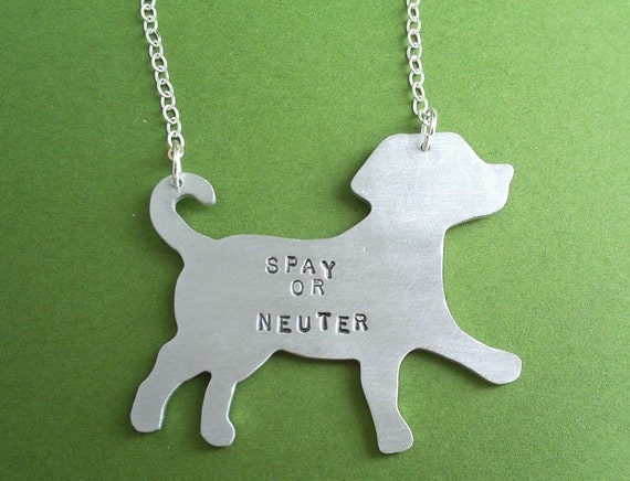 Spay  or Neuter Puppy Pendant
